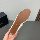 ALAIA MARY JANE SHOES IN WHITE LAMBSKIN GOLD MIX SILVER HARDWARE